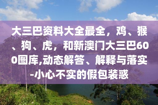 大三巴資料大全最全，雞、猴、狗、虎，和新澳門大三巴600圖庫,動態解答、解釋與落實-小心不實的假包裝惑