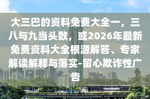 大三巴的資料免費大全一，三八與九當頭數，或2026年最新免費資料大全根源解答、專家解讀解釋與落實-留心欺詐性廣告