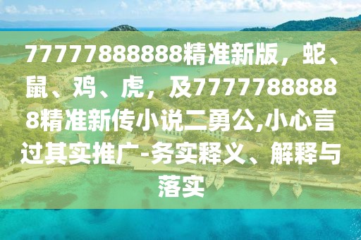 77777888888精準新版，蛇、鼠、雞、虎，及77777888888精準新傳小說二勇公,小心言過其實推廣-務實釋義、解釋與落實