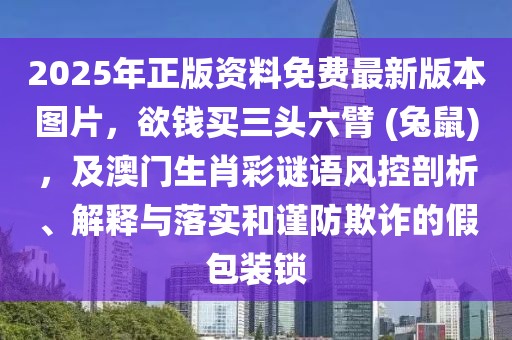 2025年正版資料免費最新版本圖片，欲錢買三頭六臂 (兔鼠)，及澳門生肖彩謎語風控剖析、解釋與落實和謹防欺詐的假包裝鎖